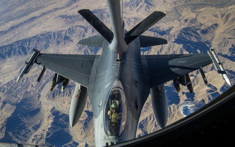aircraft, Military aircraft, Mid air refueling, Lockheed Martin HD Wallpaper Desktop Background
