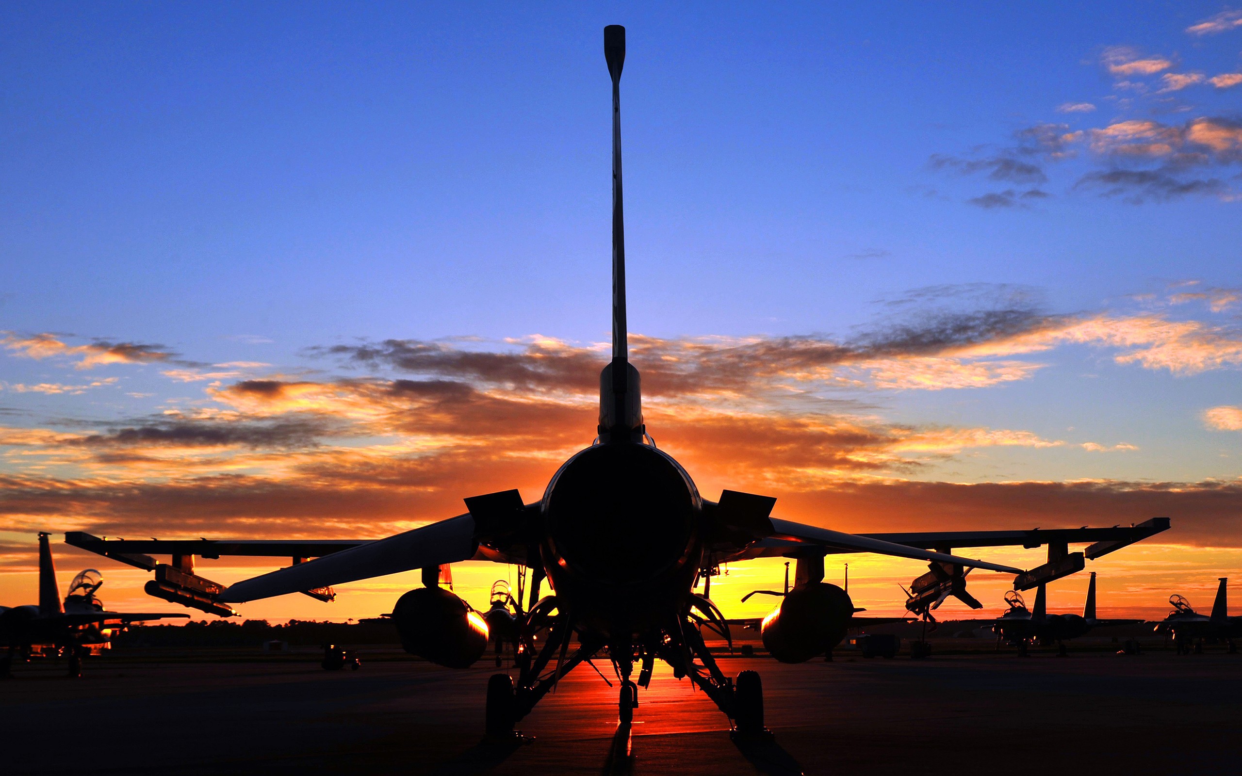 General Dynamics F 16 Fighting Falcon, Military aircraft, Aircraft, Sunrise Wallpaper