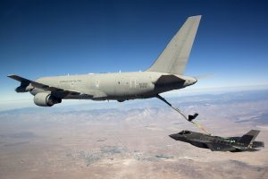 Lockheed Martin F 35 Lightning II, Military aircraft, Aircraft, Jet fighter, Boeing KC 46 Pegasus, US Air Force, Mid air refueling