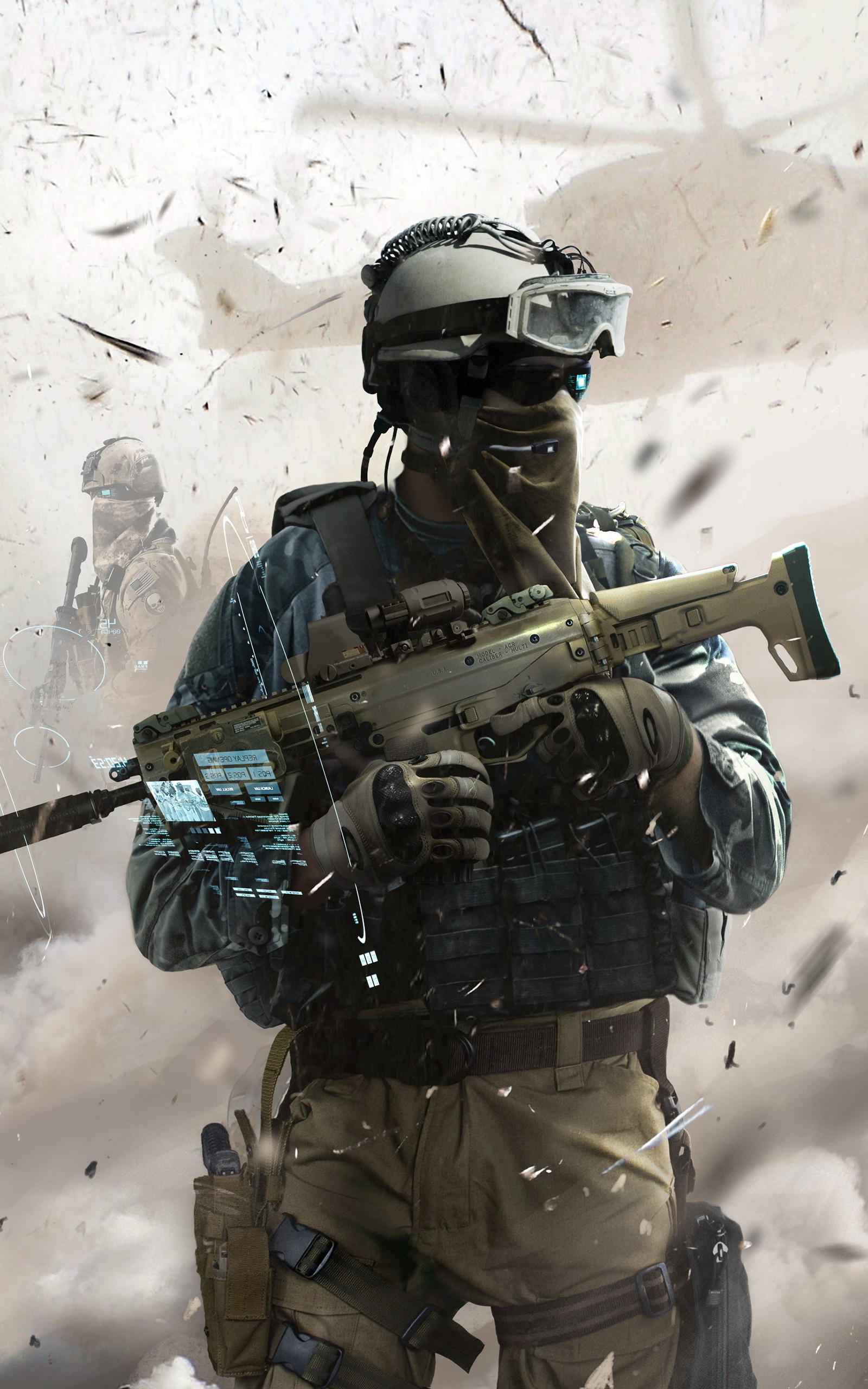 Ghost Recon, Video games, Tactical, Special forces, Portrait display, Assault rifle, Adaptive Combat Rifle, Military Wallpaper