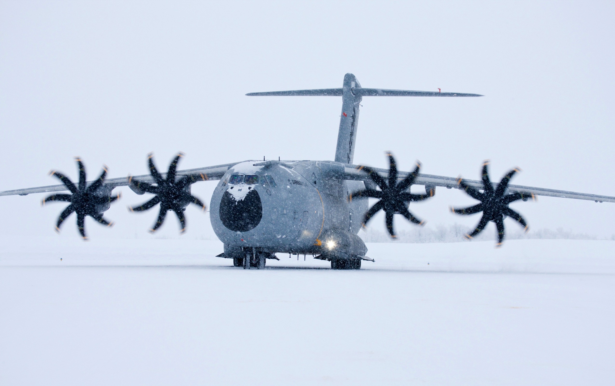 Airbus A400M Atlas, Military aircraft, Aircraft, Snow Wallpaper