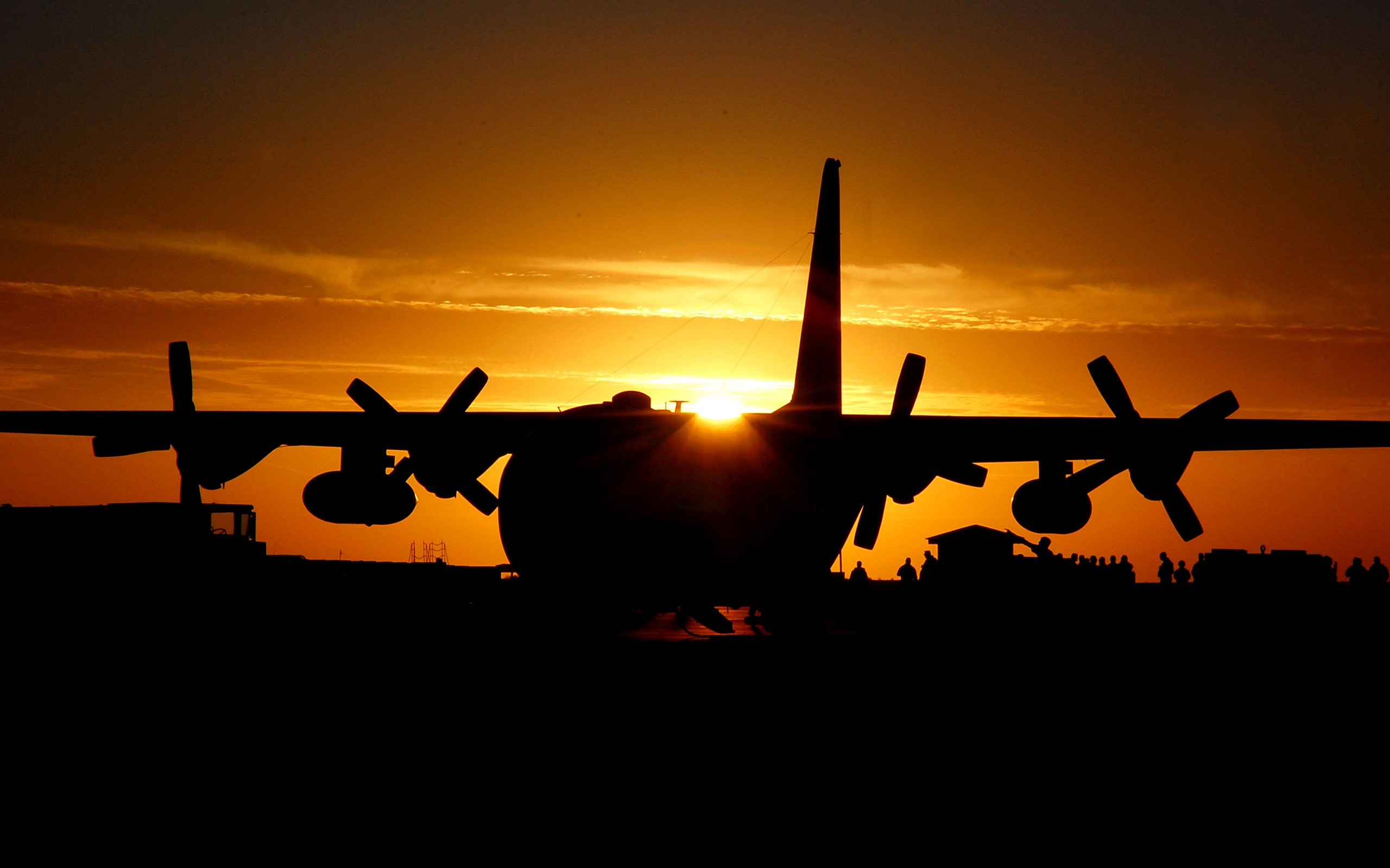 Lockheed C 130 Hercules, Aircraft, Military aircraft, Sunset
