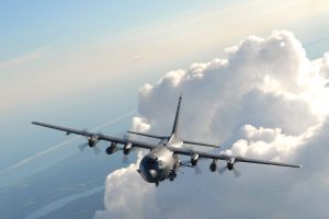 AC 130, Military aircraft, Aircraft, Clouds, US Air Force