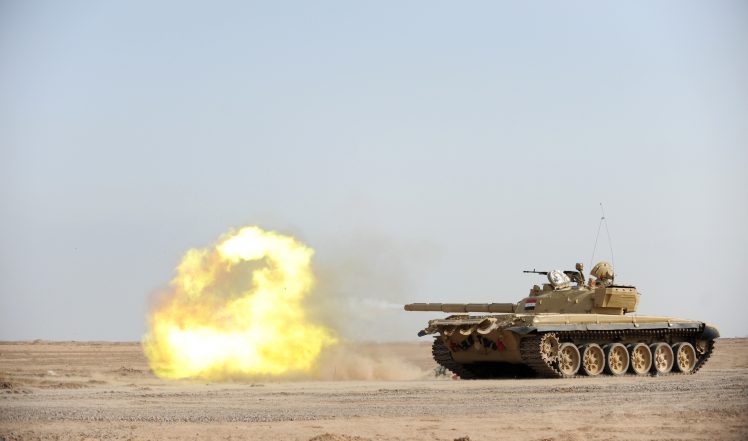 Iraq, T 72, Tank, Military, Desert, War HD Wallpaper Desktop Background