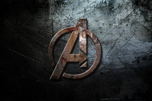 logo, The Avengers, Grunge