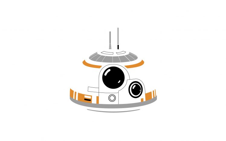 BB 8, Star Wars: The Force Awakens, Star Wars, Robot, Minimalism HD Wallpaper Desktop Background