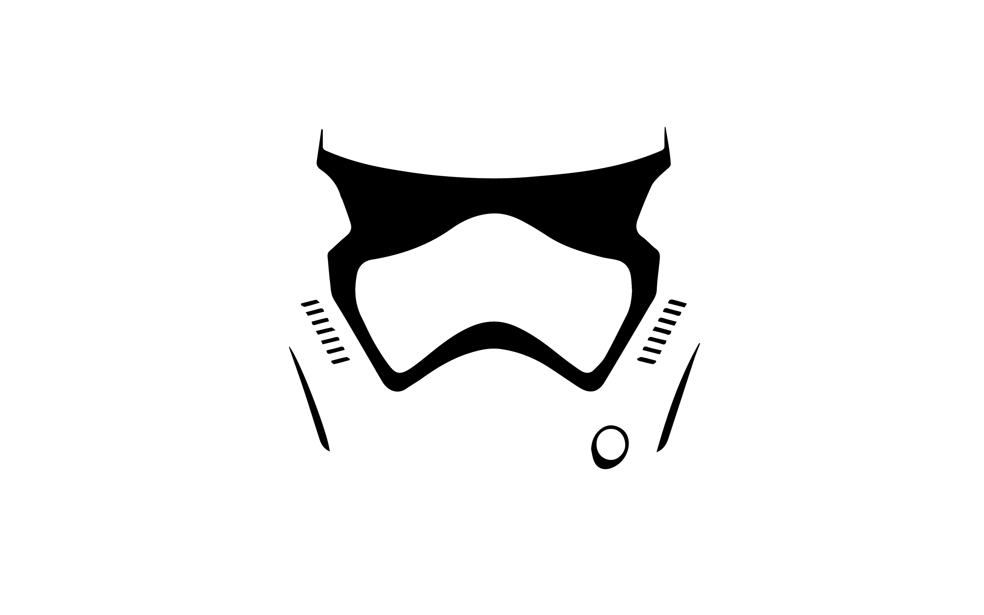 stormtrooper, Star Wars: The Force Awakens, Star Wars, Minimalism, Helmet Wallpaper