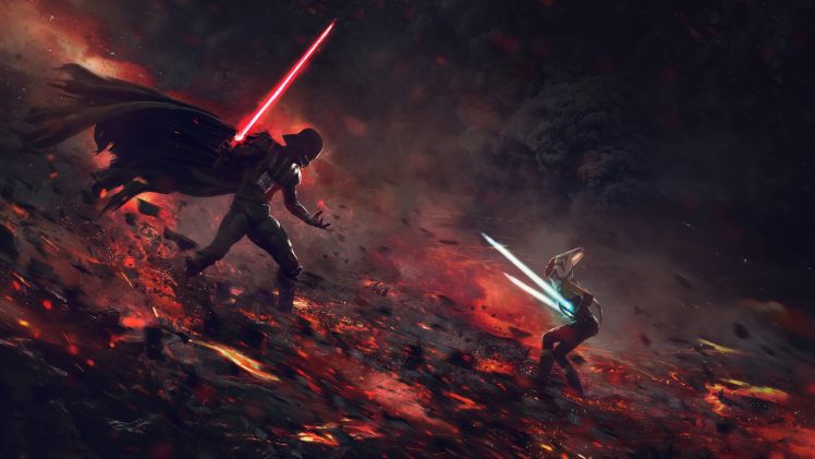 Ahsoka Tano, Darth Vader, Anakin Skywalker, Star Wars HD Wallpaper Desktop Background