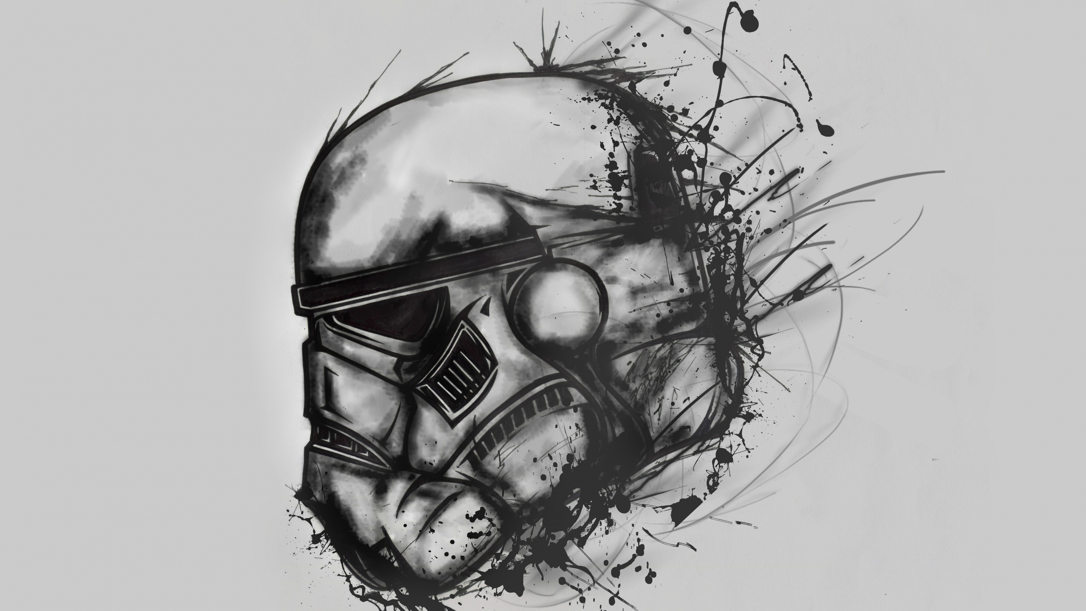 stormtrooper, Star Wars, Movie art, Drawing Wallpaper