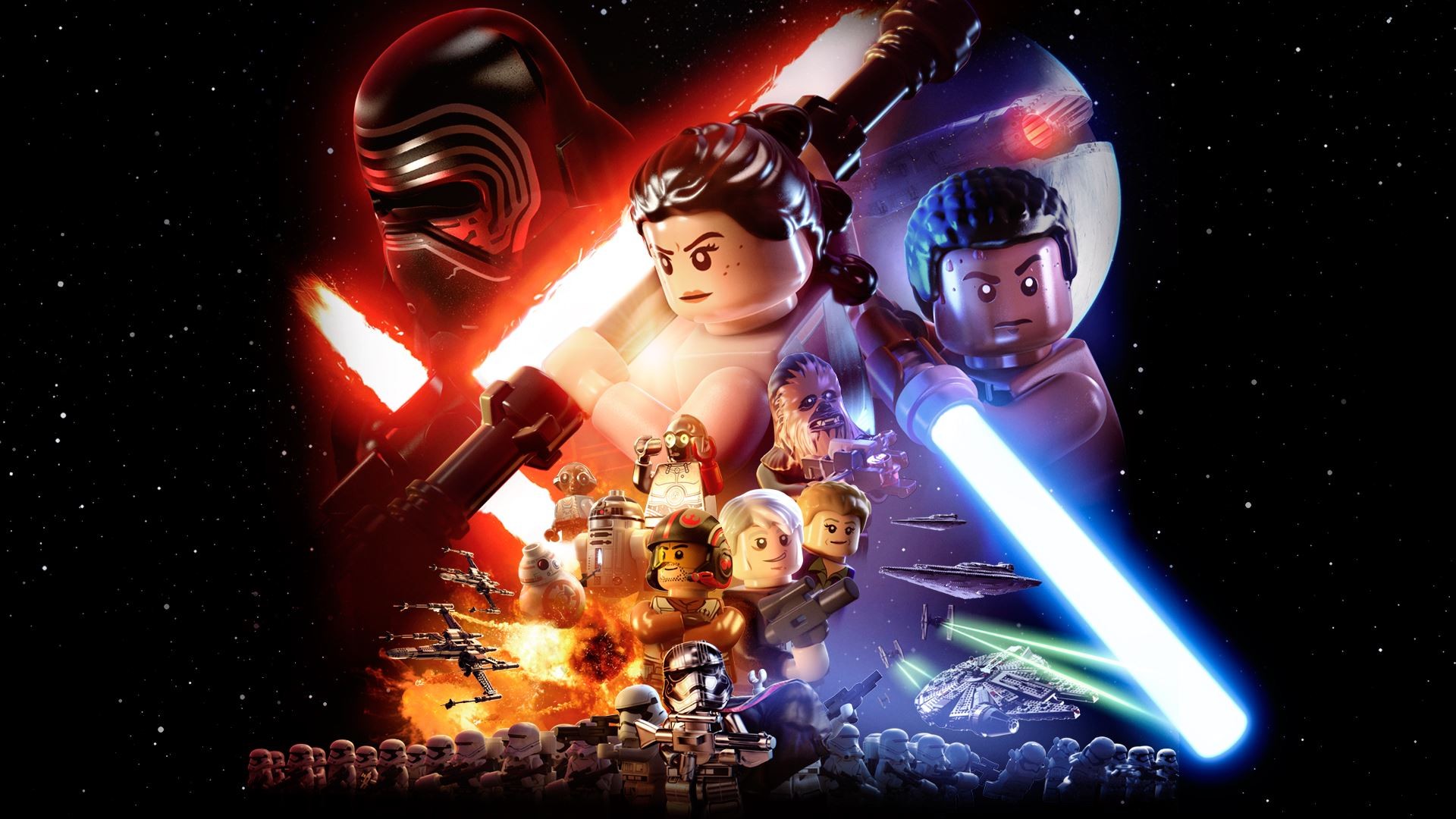 LEGO, Star Wars, LEGO Star Wars The Force Awakens Wallpaper
