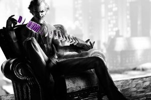 Joker, Couch, Armchairs, Cards, Video games, Movies, Batman, Selective coloring