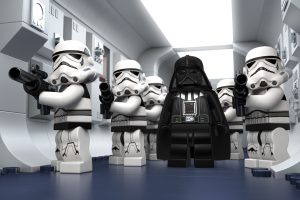 Darth Vader, Stormtrooper, Star Wars, LEGO Star Wars, Render, CGI, Sith