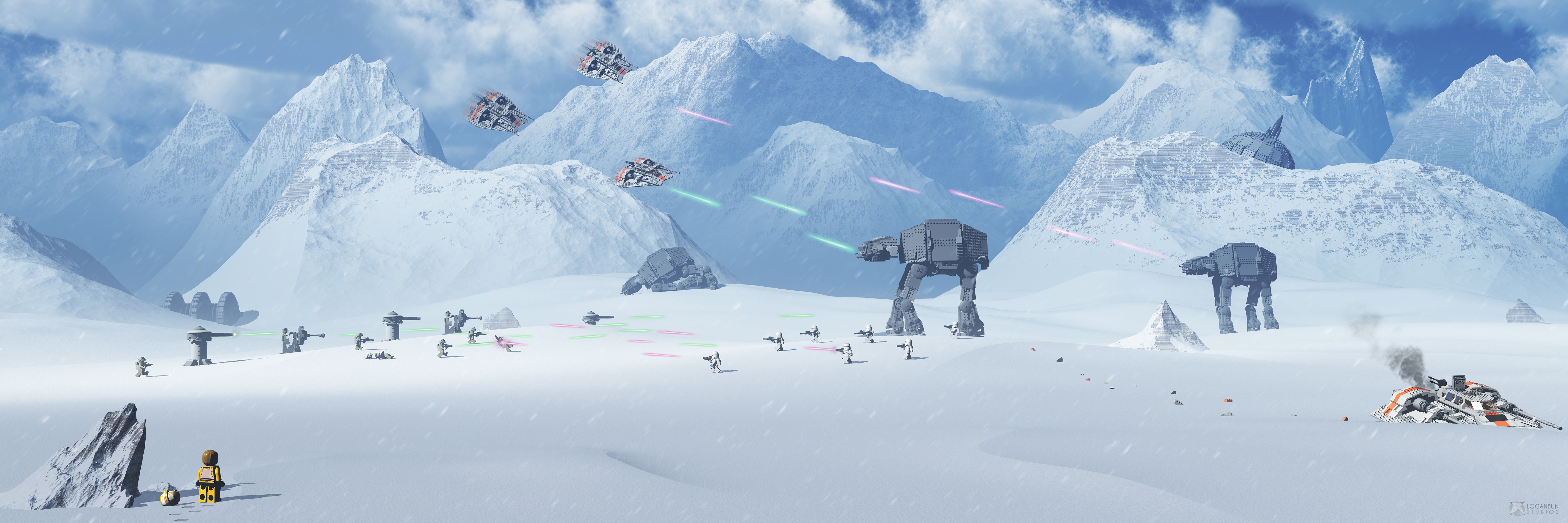 star-wars-lego-star-wars-battle-of-hoth-hoth-battle-atat-snow-artwork-wallpapers-hd
