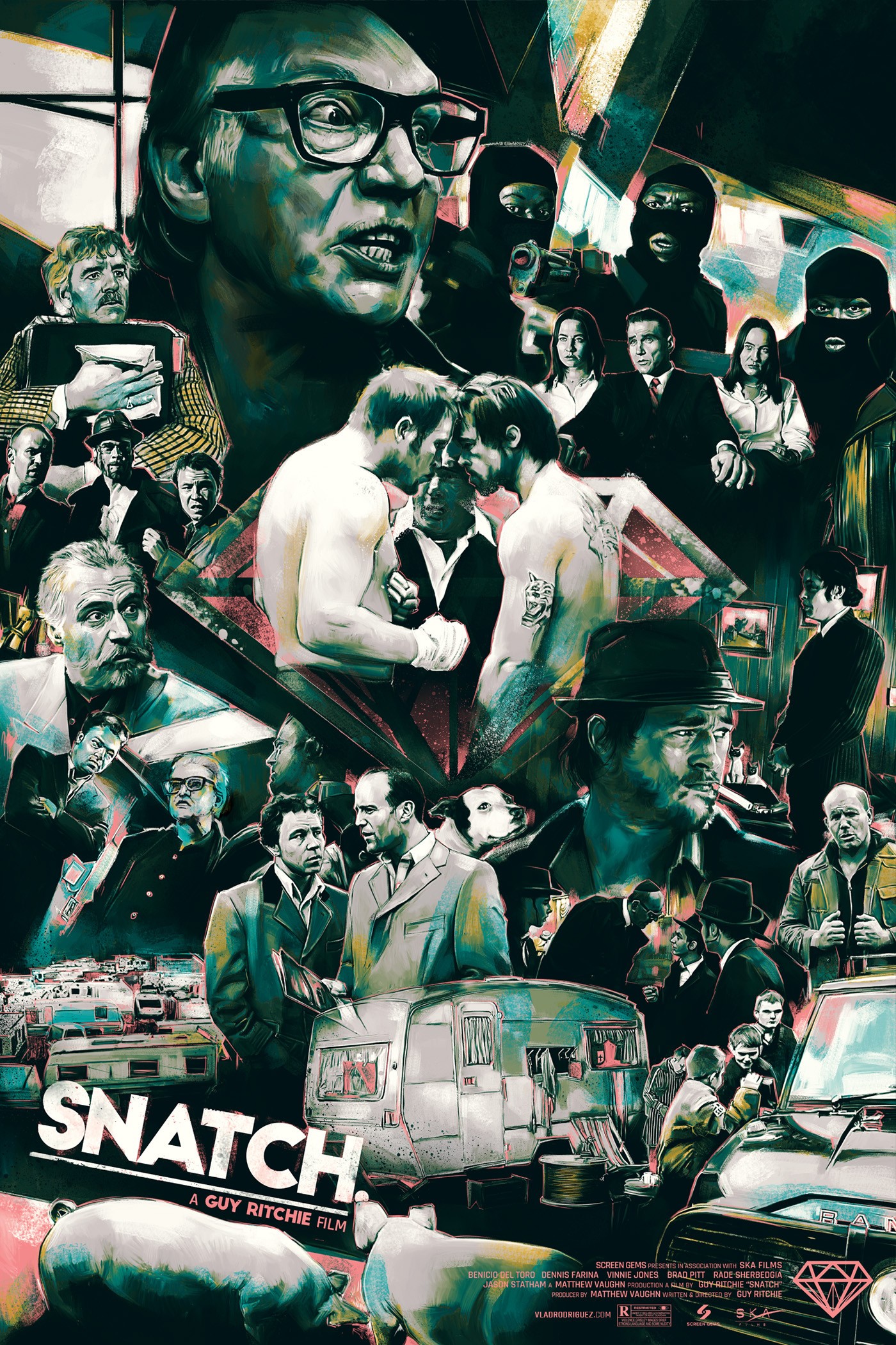 Guy Ritchie, Movies, Film posters, Snatch Wallpaper