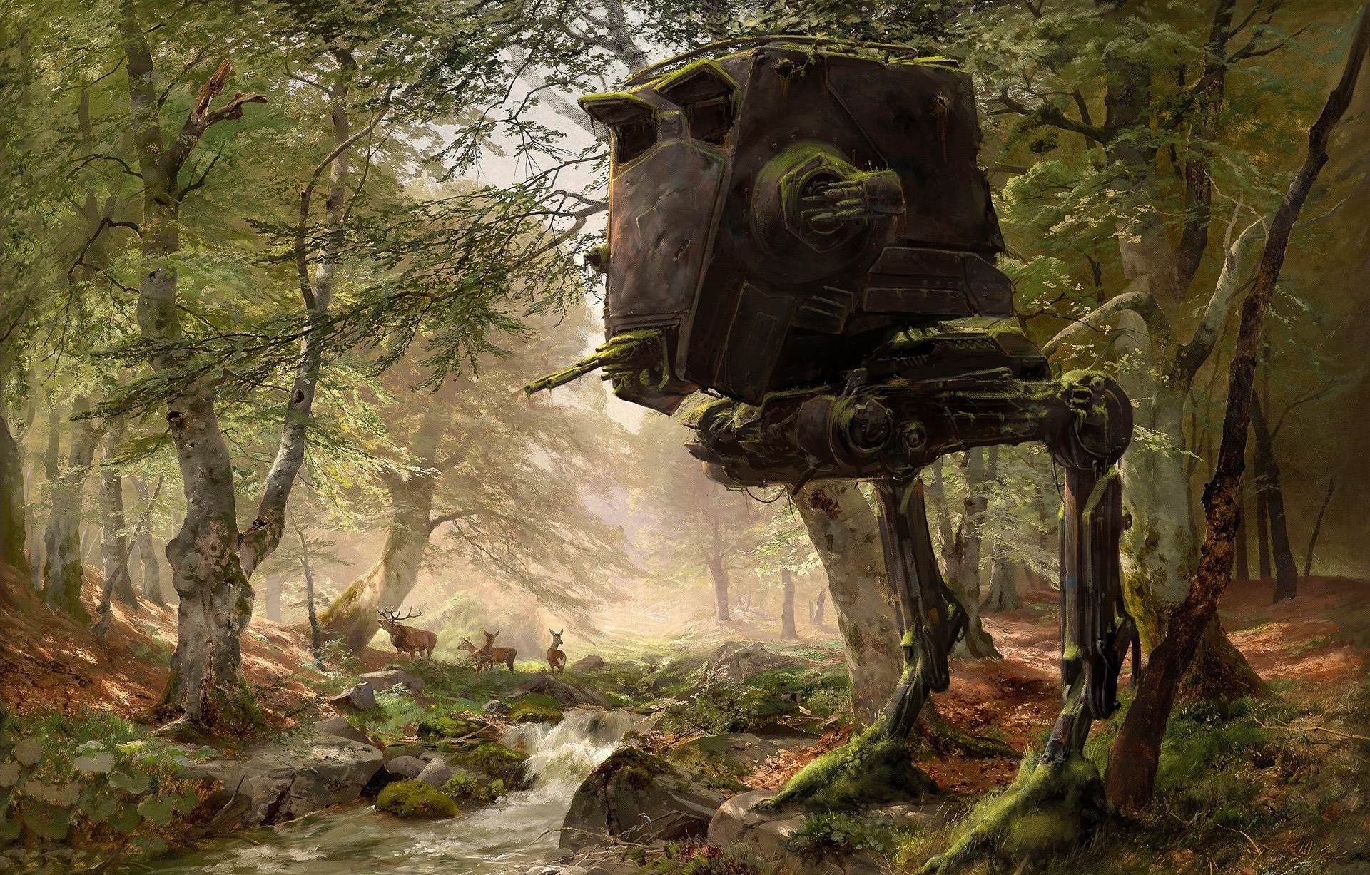 Star Wars, AT ST, Vehicle, Science fiction Wallpaper