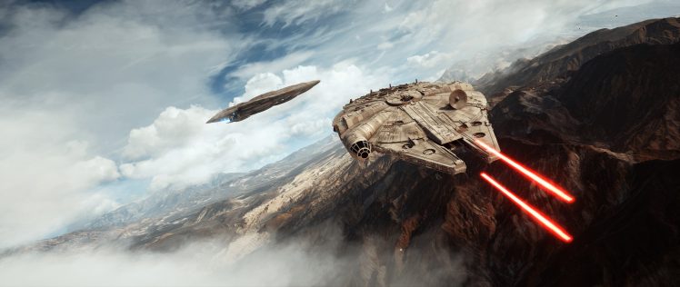 Millennium Falcon, Star Wars: Battlefront, Video games, Star Wars HD Wallpaper Desktop Background