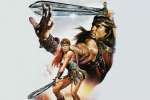 Arnold Schwarzenegger, Brigitte Nielsen, Warrior, Red sonja, Conan the Barbarian, Sword, Movies