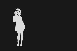 stormtrooper, Minimalism, Star Wars, Silhouette