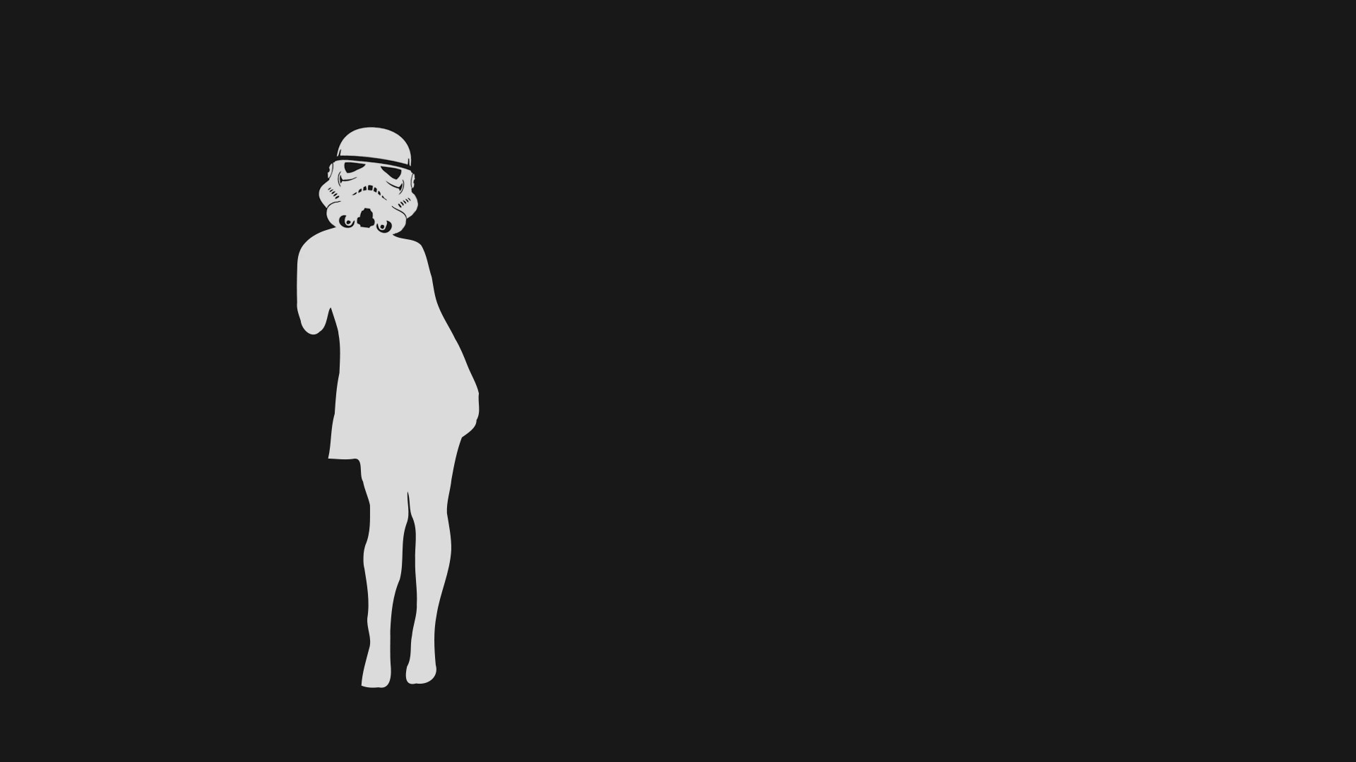 stormtrooper, Minimalism, Star Wars, Silhouette Wallpaper