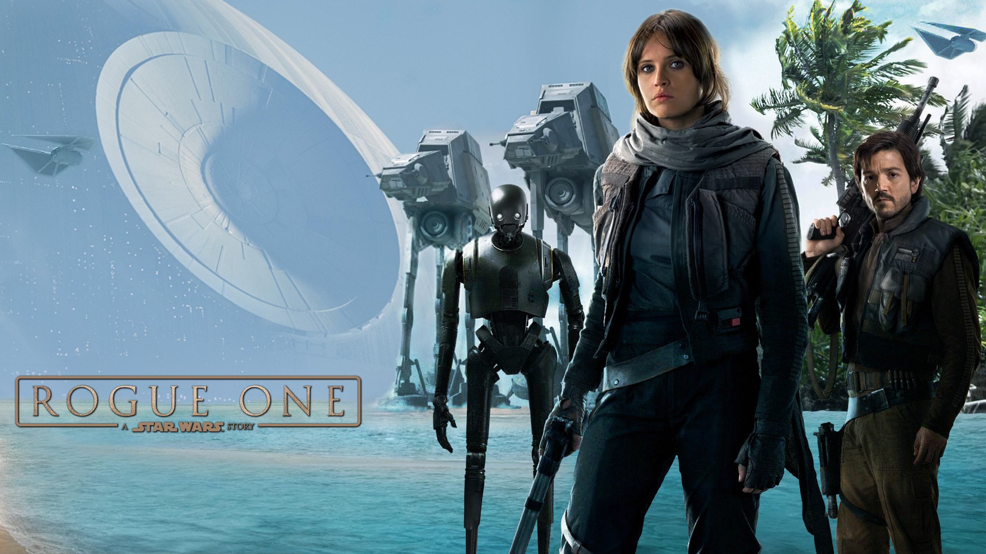 Jyn Erso, Felicity Jones, Rogue One: A Star Wars Story, Movies, Rebel Alliance, Death Star, Star Wars Wallpaper