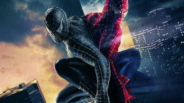 Black suited Spiderman, Spider Man, Movies, Marvel Comics, Splitting HD Wallpaper Desktop Background