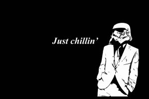 minimalism, Dark, Black, Stormtrooper