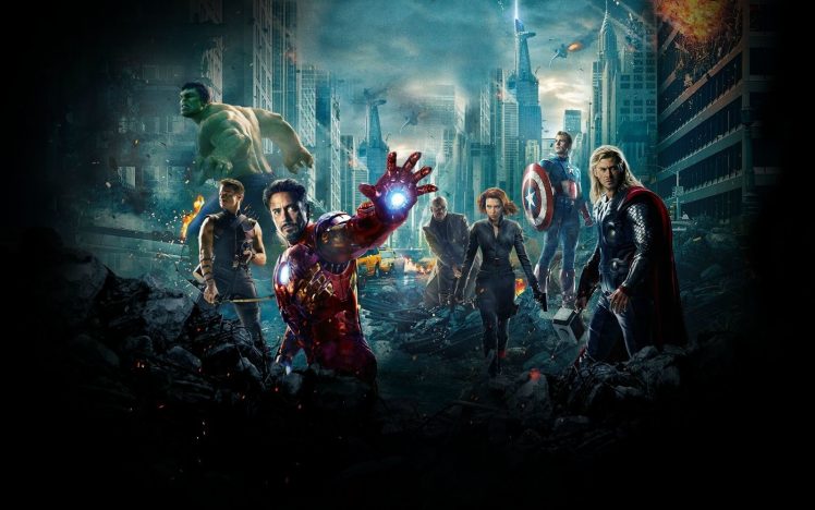 heroes, Thor, Iron Man, Hulk, The Avengers, Hawkeye, Black Widow, Captain America, Nick Fury HD Wallpaper Desktop Background