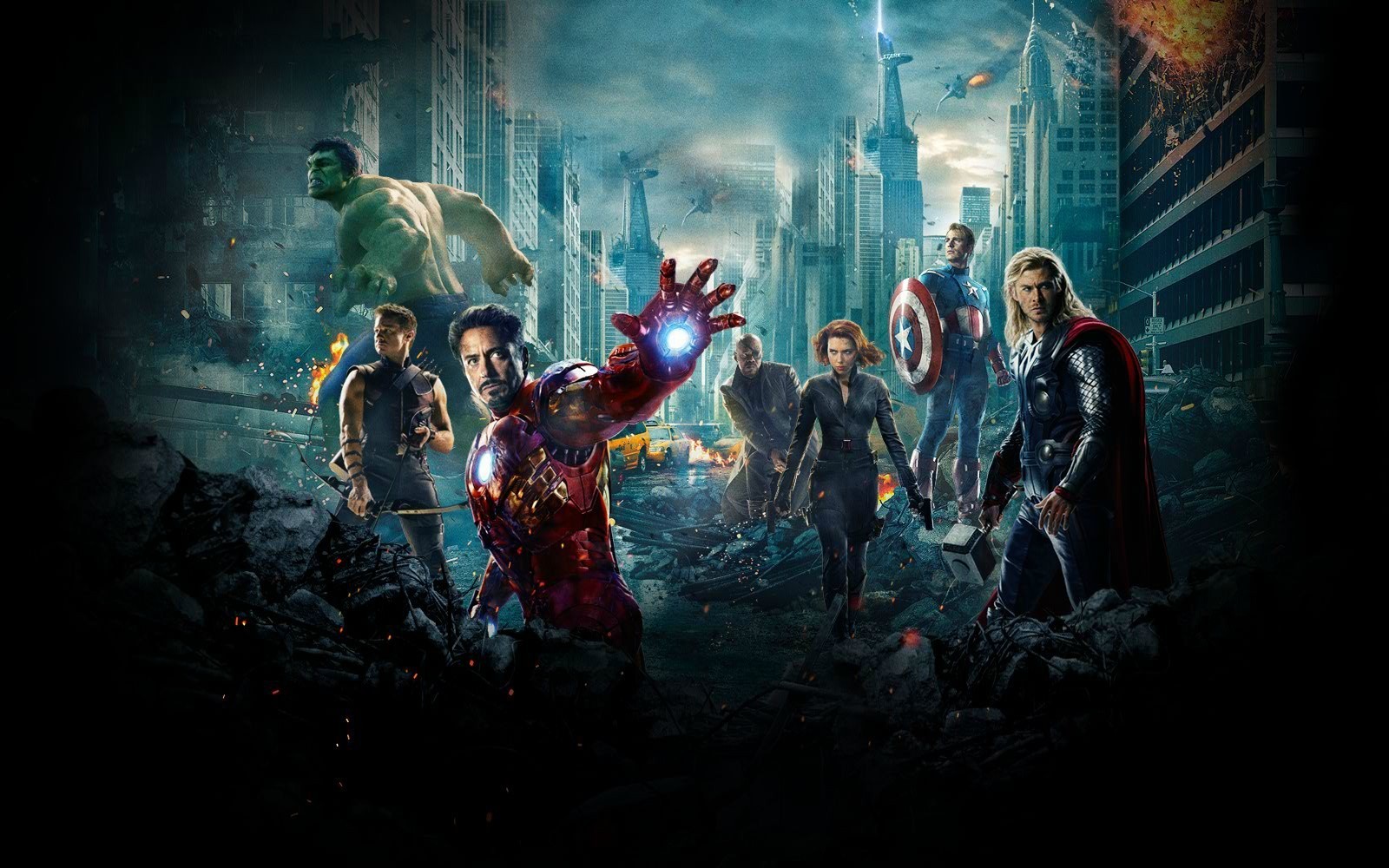 heroes, Thor, Iron Man, Hulk, The Avengers, Hawkeye, Black Widow, Captain America, Nick Fury Wallpaper