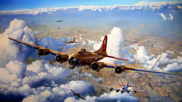 war, Bomber, US Air Force, War Thunder HD Wallpaper Desktop Background