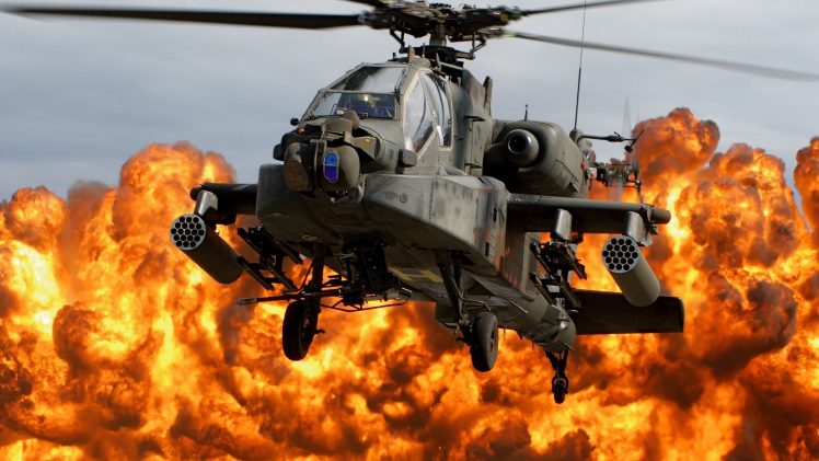 army, Helicopters, Boeing Apache AH 64D, Napalm, Airshows HD Wallpaper Desktop Background