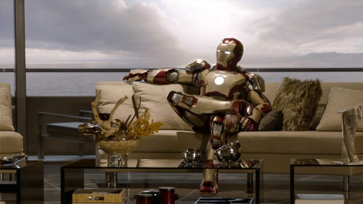 Iron Man, Iron Man 3, Couch HD Wallpaper Desktop Background