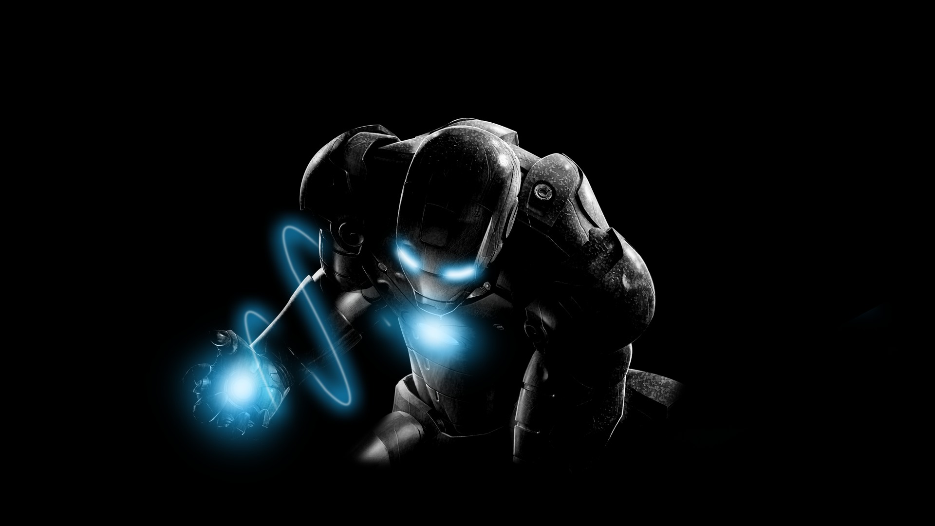 Iron Man, Black, Blue Wallpapers HD / Desktop and Mobile Backgrounds