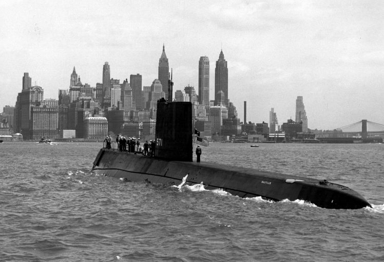 submarine, Monochrome, USA, Vehicle, New York City HD Wallpaper Desktop Background