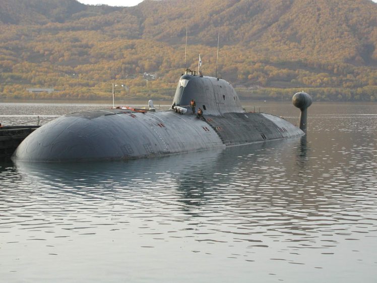 submarine, Project 971 sub. Akula, Russian Navy HD Wallpaper Desktop Background