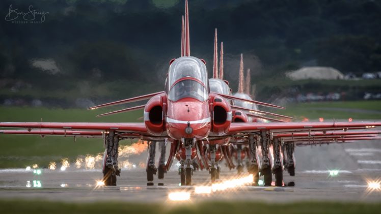 vehicle, Red, Aircraft, Red arrows HD Wallpaper Desktop Background