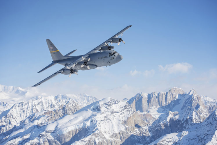 US Air Force, Lockheed C 130 Hercules, Warplanes HD Wallpaper Desktop Background