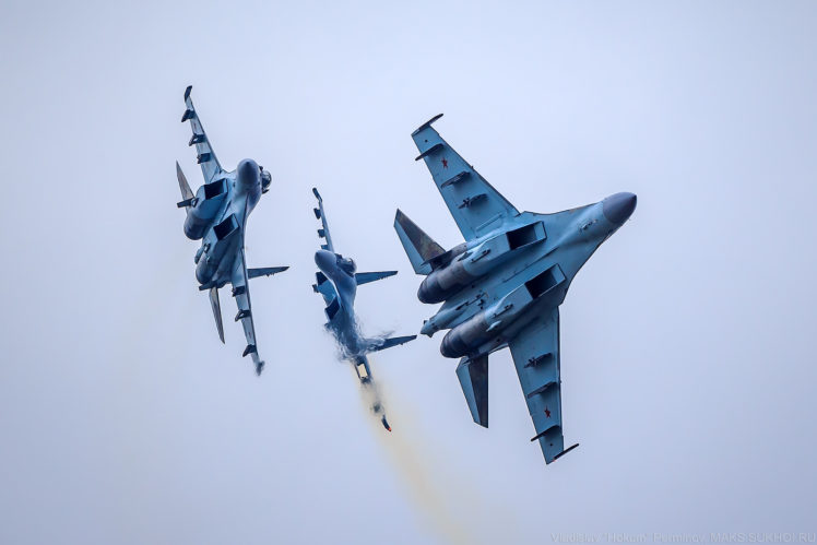 Russian Air Force, Sukhoi Su 35, Warplanes HD Wallpaper Desktop Background