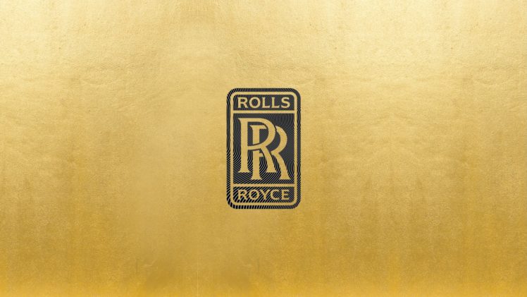 Rolls Royce, Logo, Gold HD Wallpaper Desktop Background