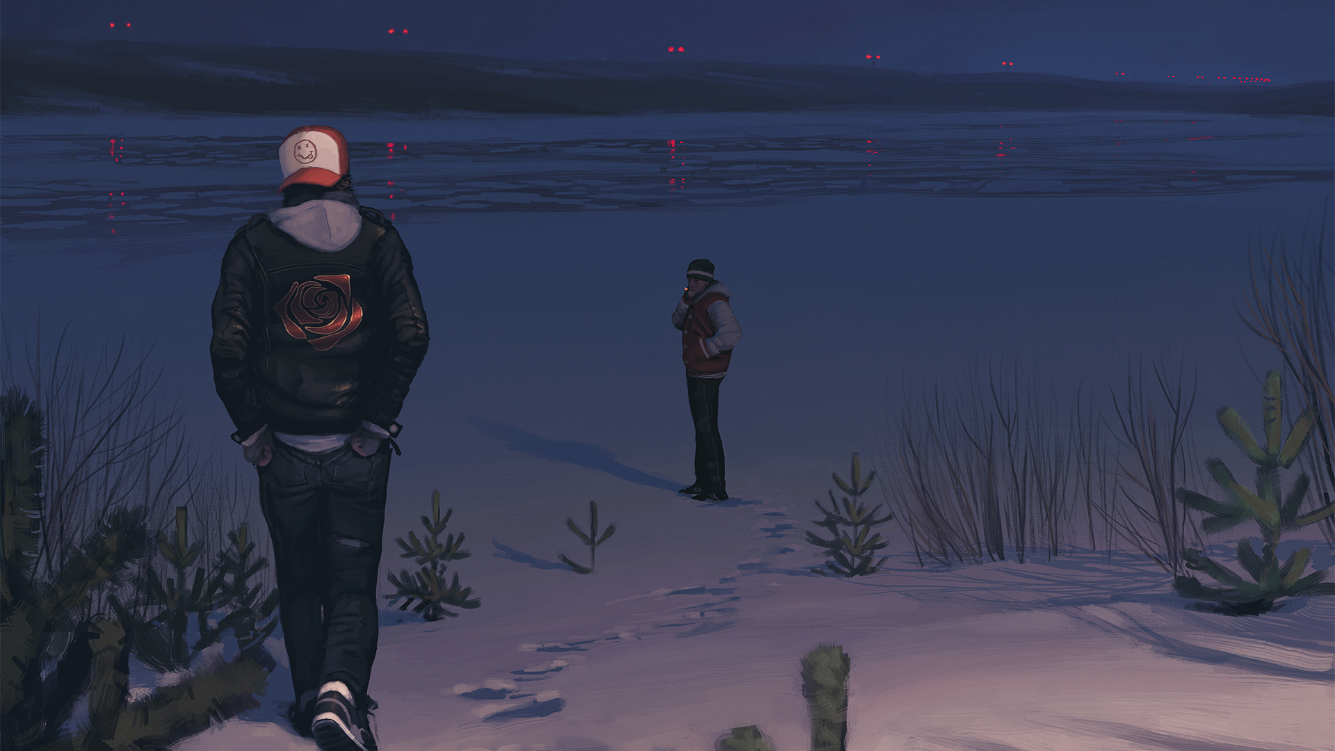 Simon Stålenhag, Digital art, Snow Wallpaper