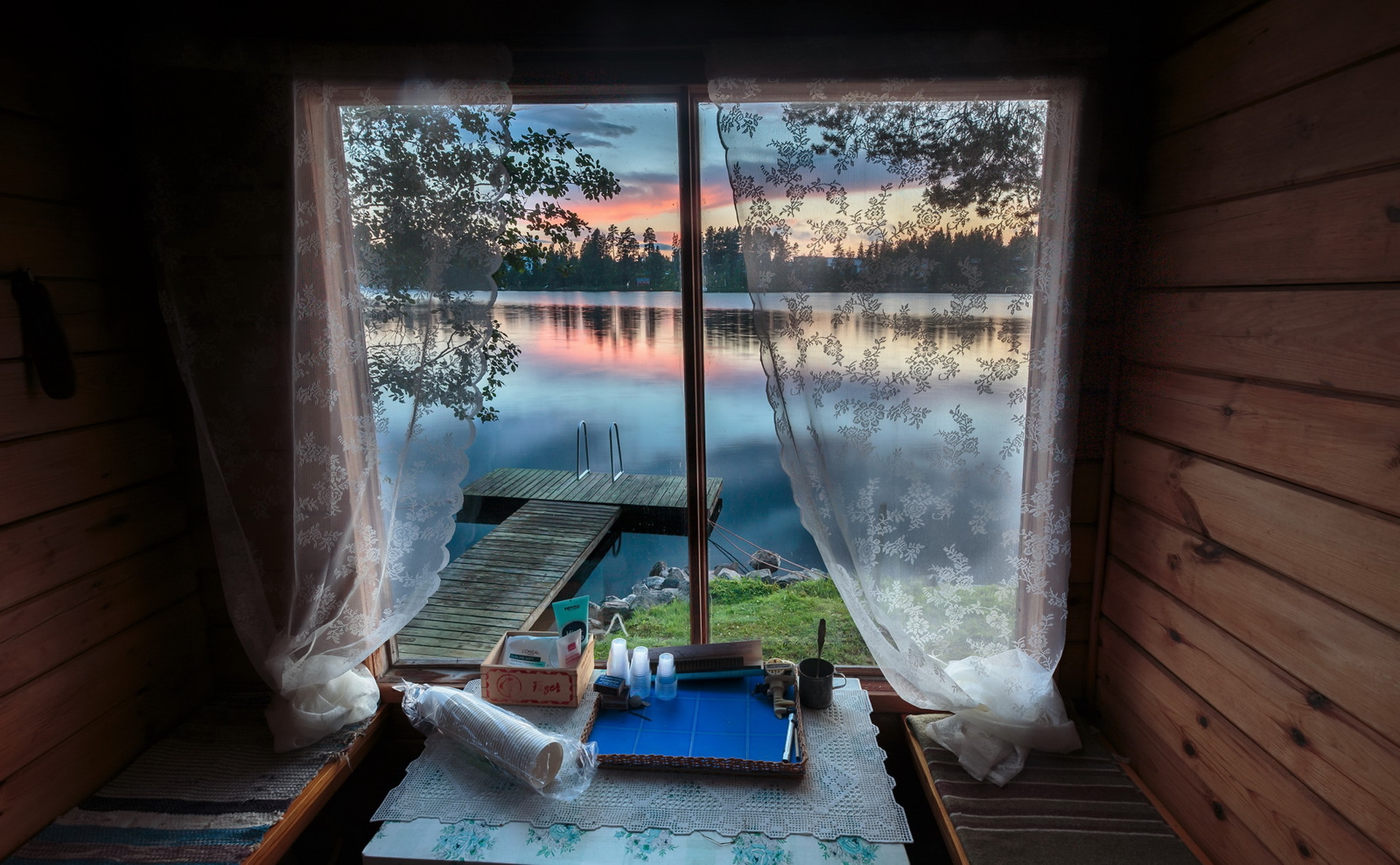 window, Sky, Water Wallpaper