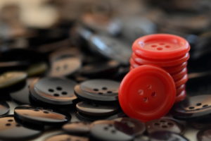 buttons, Macro, Black, Red