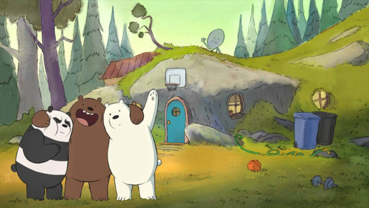 We Bare Bears, Cartoon HD Wallpaper Desktop Background