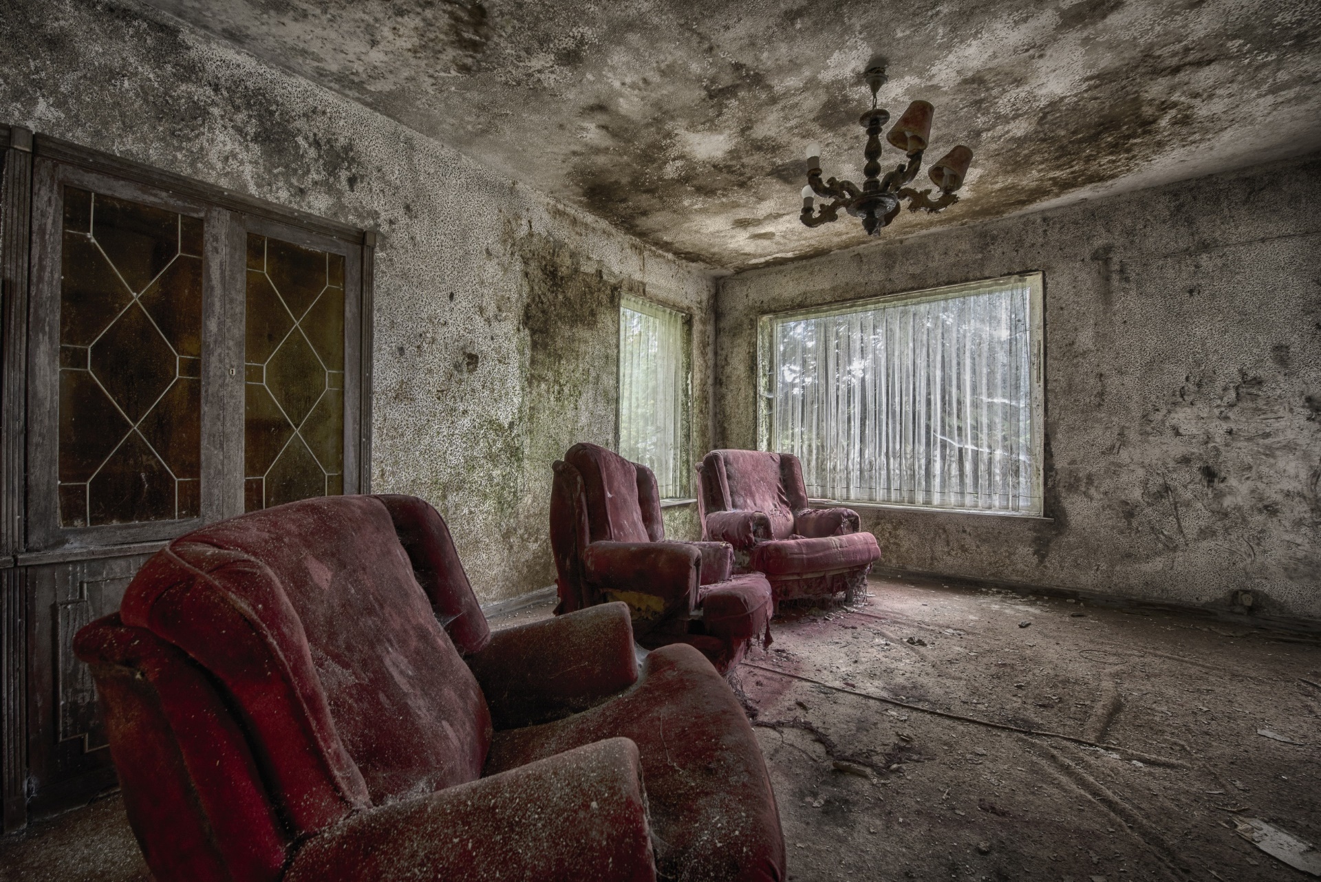 old, Chair, Room, Interior, Ruin Wallpaper