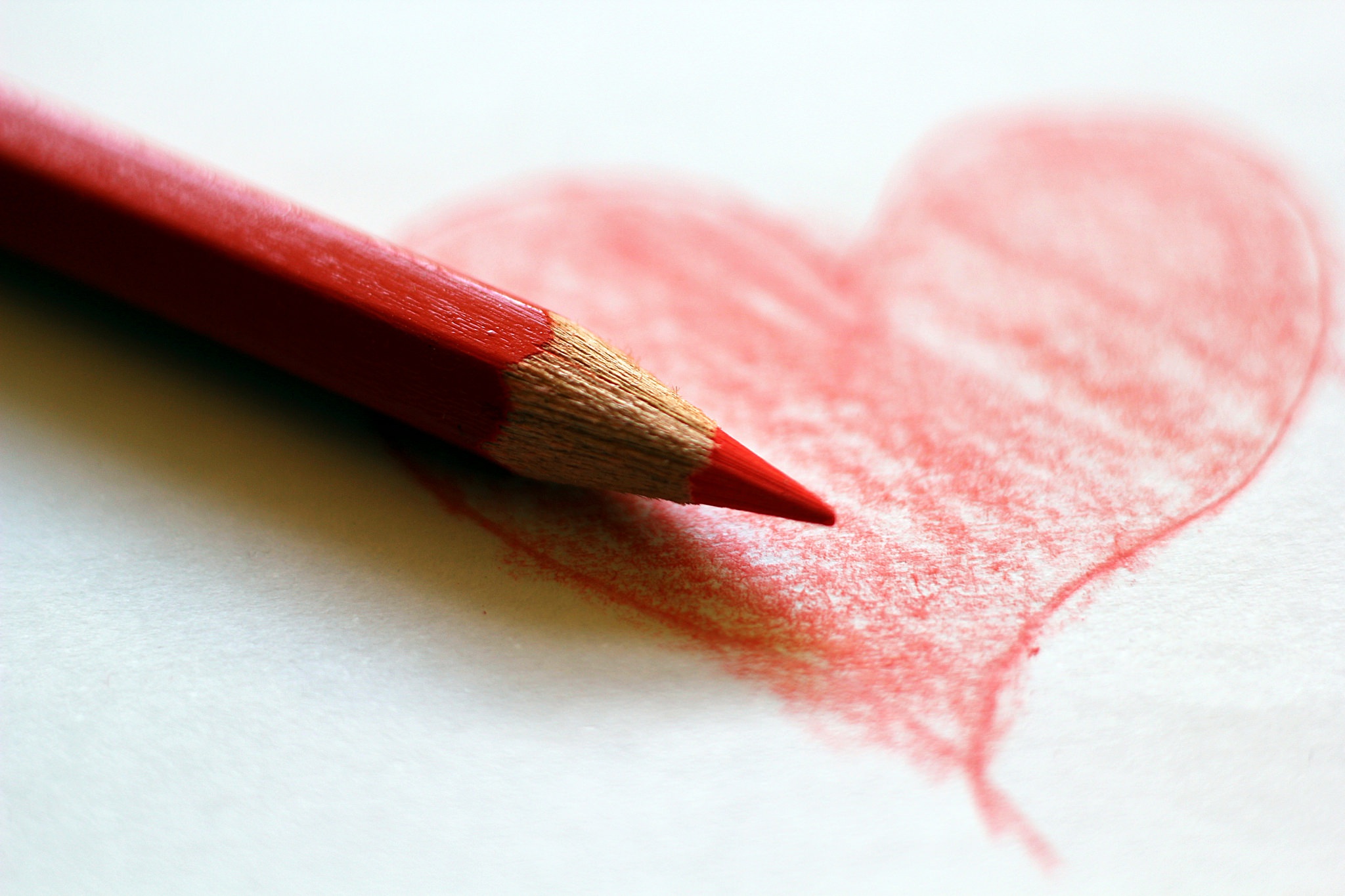 heart, Macro, Pencils Wallpaper