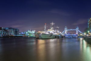 London, River Thames, Night, Cityscape
