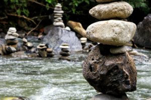 nature, River, Rock, Stone, Equilibrium, Zen