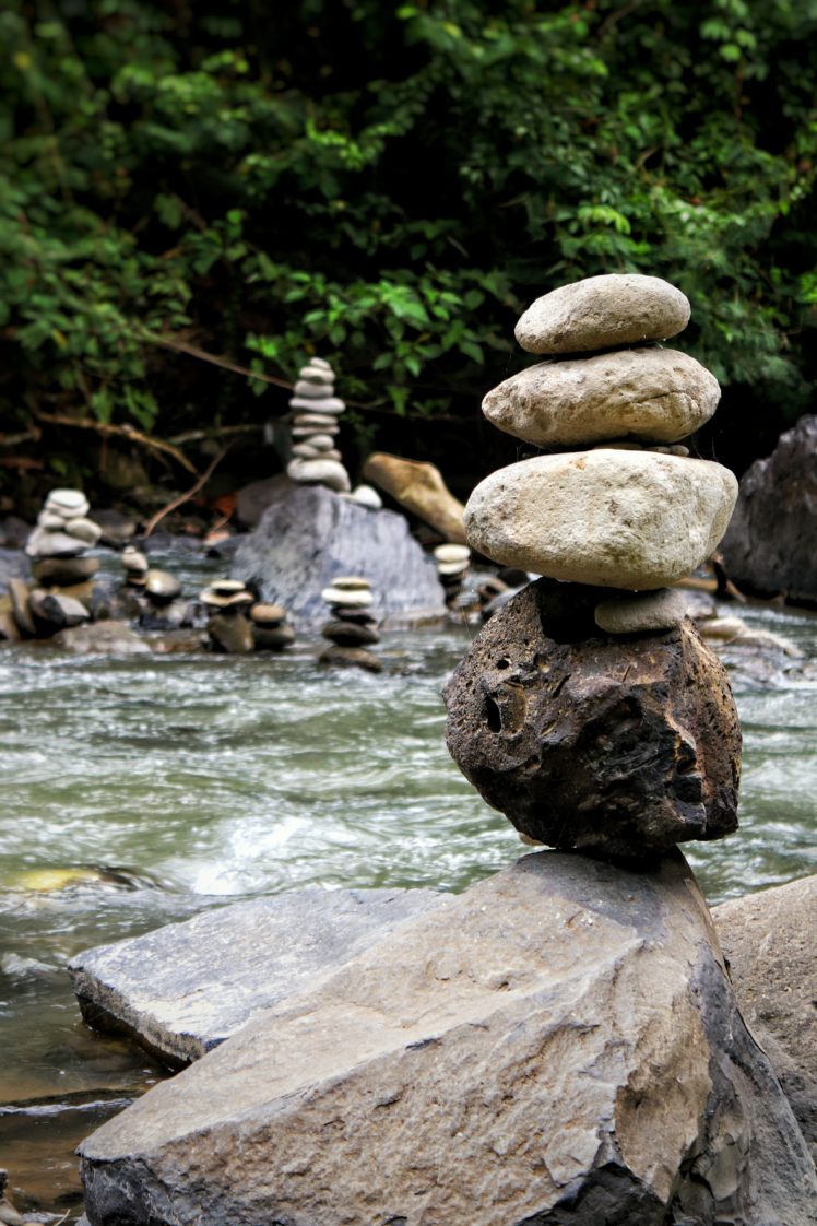 nature, River, Rock, Stone, Equilibrium, Zen HD Wallpaper Desktop Background