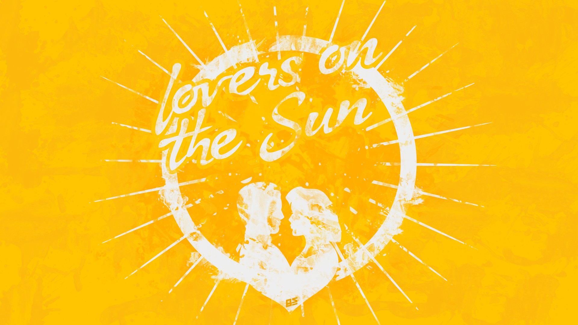 lovers, Love, Sun, Yellow Wallpaper