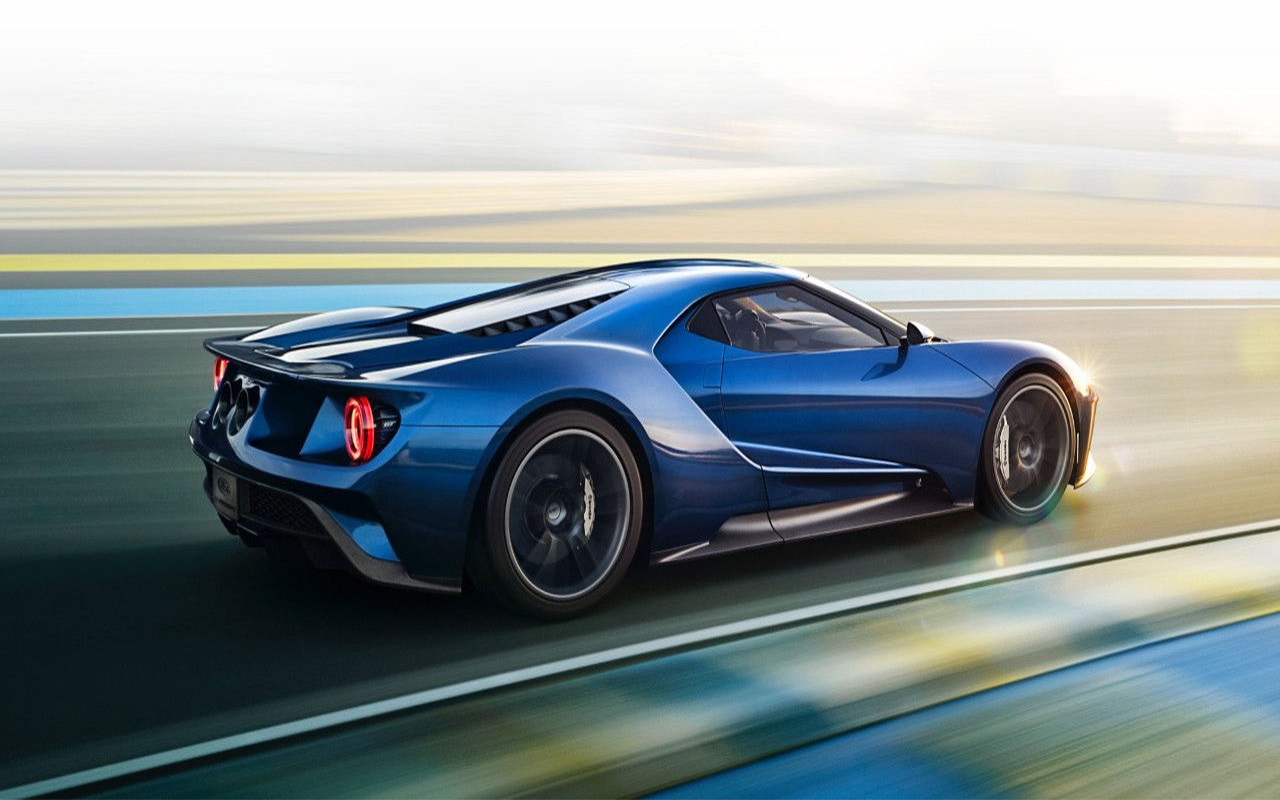 Ford GT, Ford GT 2017, Car, Vehicle, Blue cars Wallpaper