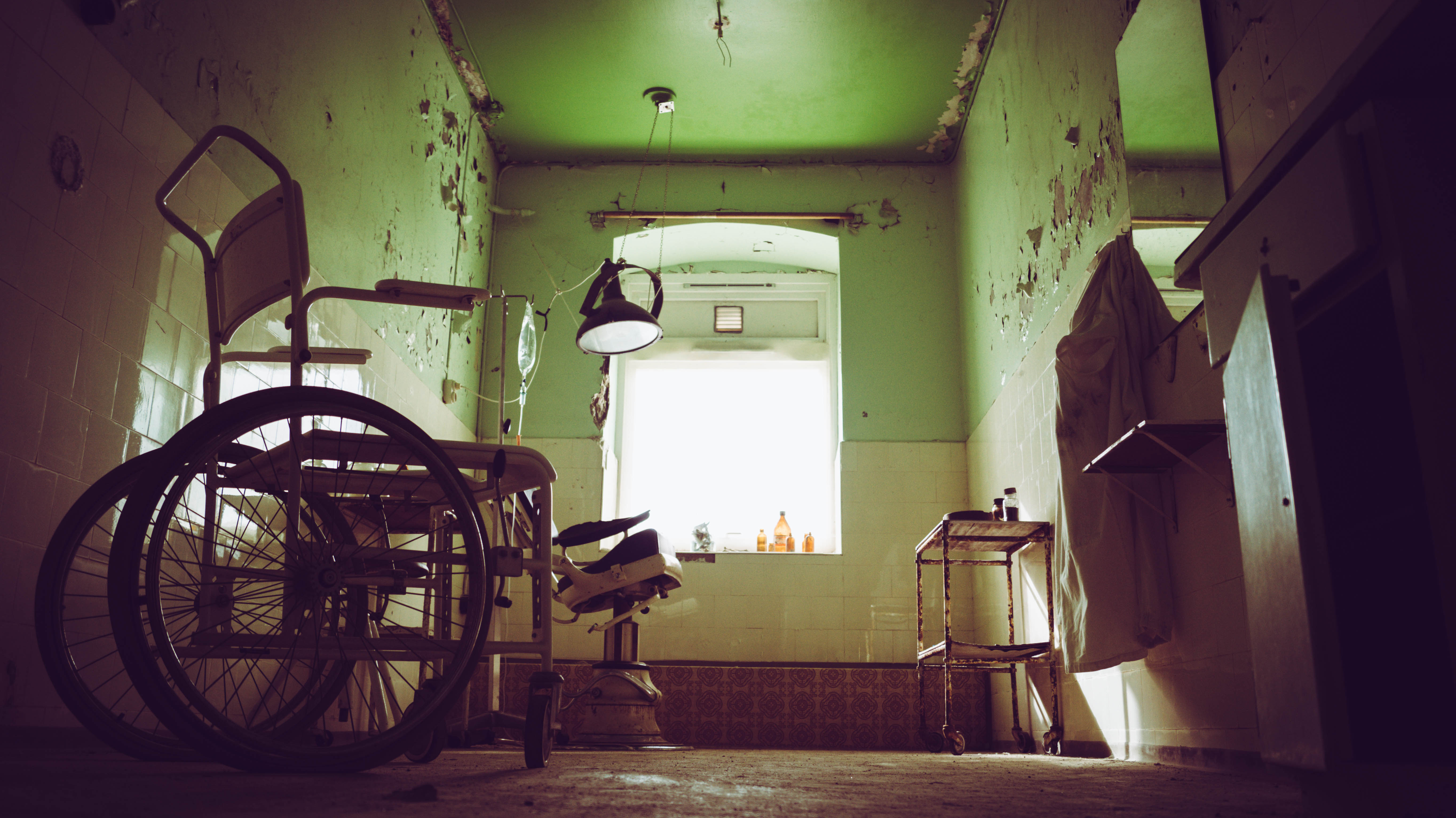 hospital, Wheelchair, Asylum, Abandoned, Dentist, Urbex Wallpaper